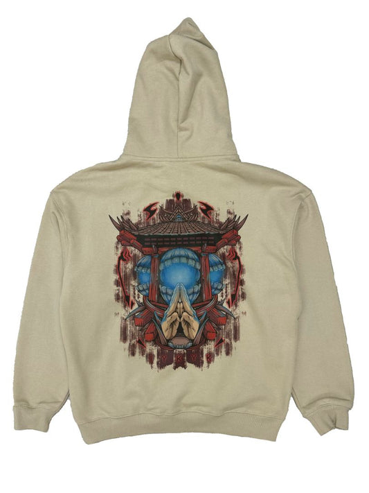 KING OF CURSES TAN HOODIE